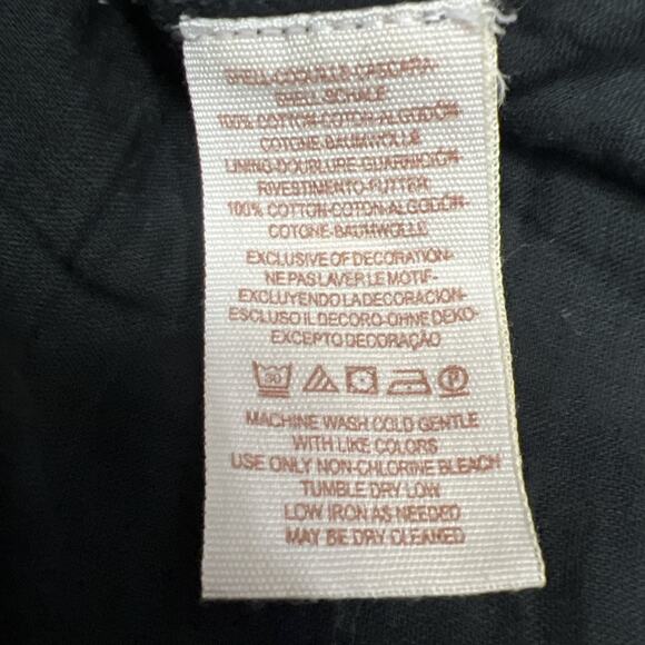 Free People Womens Pavlo Dress Embroidered Black Babydoll Boho Size S Petite - Picture 12 of 13